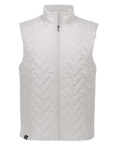 Holloway 229513 Men’s Repreve® Eco Quilted Vest – White
