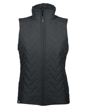 Holloway 229713 Women’s Repreve® Eco Quilted Vest – Black