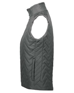 Holloway 229713 Women’s Repreve® Eco Quilted Vest – Carbon (side)