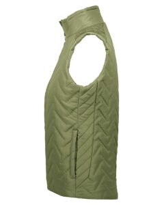 Holloway 229713 Women’s Repreve® Eco Quilted Vest – Olive (side)