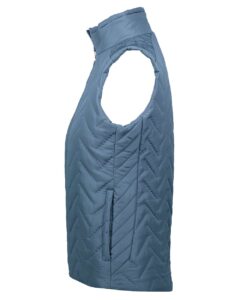 Holloway 229713 Women’s Repreve® Eco Quilted Vest – Storm (side)