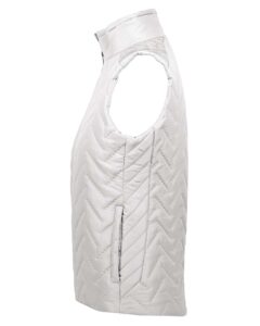 Holloway 229713 Women’s Repreve® Eco Quilted Vest – White (side)