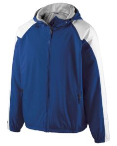 Holloway 229111 Men’s Homefield Hooded Jacket – Royal/ White