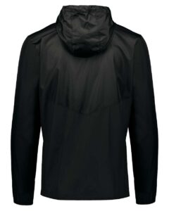 Holloway 229534 Men’s Packable Quarter-Zip Jacket – Black (back)
