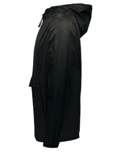 Holloway 229534 Men’s Packable Quarter-Zip Jacket – Black (side)