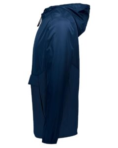 Holloway 229534 Men’s Packable Quarter-Zip Jacket – Navy (side)