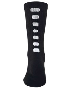 Augusta Sportswear 6091 Colorblocked Crew Socks – Black/ White