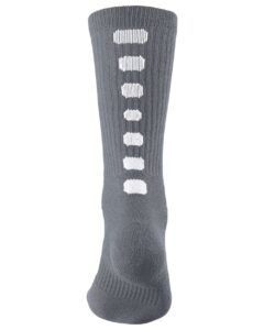 Augusta Sportswear 6091 Colorblocked Crew Socks – Graphite/ White