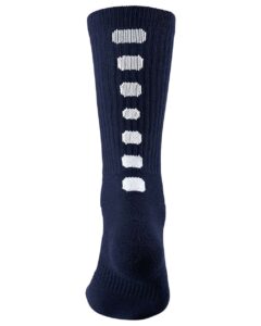 Augusta Sportswear 6091 Colorblocked Crew Socks – Navy/ White