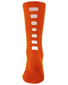 Augusta Sportswear 6091 Colorblocked Crew Socks – Orange/ White