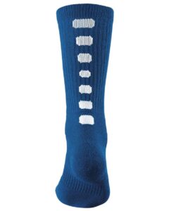 Augusta Sportswear 6091 Colorblocked Crew Socks – Royal/ White
