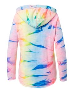 MV Sport W17122 Women’s Angel Terry Nora Pullover – Neon Tie Dye (back)