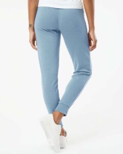 Independent Trading Co. PRM20PNT Women’s California Wave Wash Sweatpants – Misty Blue (on model back)