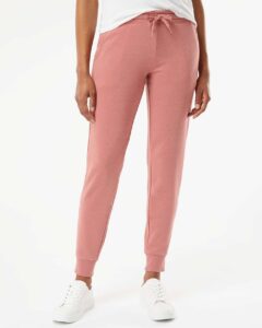 Independent Trading Co. PRM20PNT Women’s California Wave Wash Sweatpants – Dusty Rose (on model)