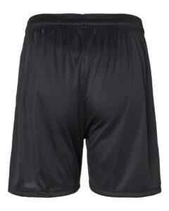 Badger 4146 Men’s B-Core 5″ Pocketed Shorts – Black (back)